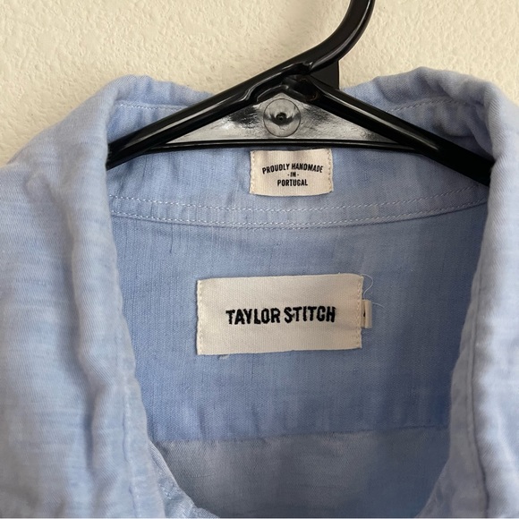 Taylor Stitch Button Down Long Sleeve Linen Cotton Shirt - Picture 3 of 6